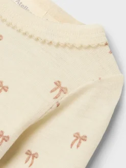 Nalu Uld Langærmet Body - Turtledove Uldbodyer