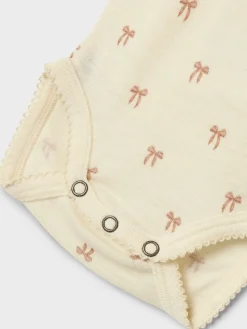 Nalu Uld Langærmet Body - Turtledove Uldbodyer