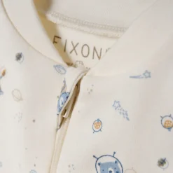 Sale Natdragt med lynlås og fod - Ashley Blue Natdragter|Heldragter M. Fod