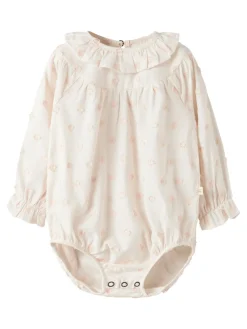 Online Nethe Langærmet Løs Body - Pastel Parchment Bodystocking Langærmet