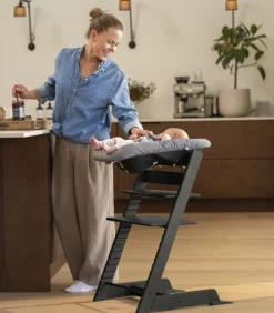 Best Newborn Sæt - anthracite Børn Tilbehør Til Højstole