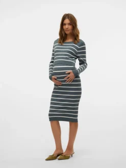 Best Newsiv june langærmet strik kjole - STORMY WEATHER Kjoler/Nederdele