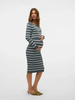 Best Newsiv june langærmet strik kjole - STORMY WEATHER Kjoler/Nederdele