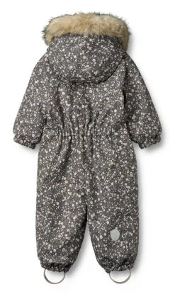 Online Nickie Flyverdragt - Black sea open flowers Flyverdragter