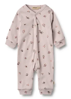 Nikola Heldragt - Soft lilac flowers Bodystocking Langærmet