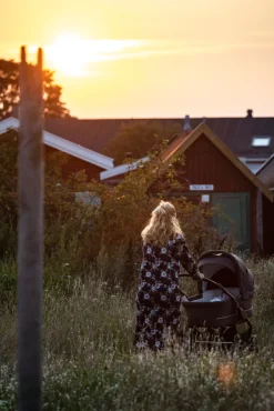 Sale Nordic Lux - Dusty Navy Barnevogne Med Langt Liggemål