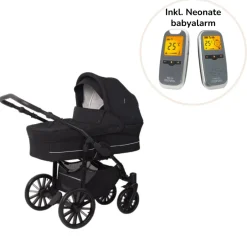 New Nordic Lux barnevogn - Dusty black inkl. Neonate BC-6900D Barnevognspakker