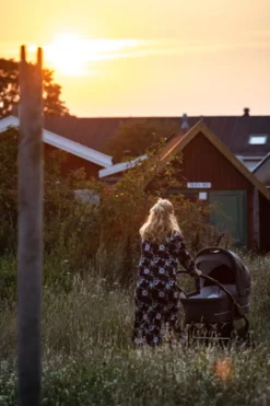 Sale Nordic Lux inkl. regnslag og kopholder - Grey melange Barnevognspakker
