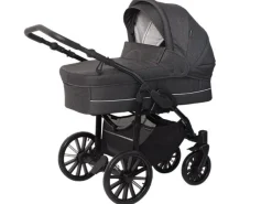 Discount Nordic Lux inkl. regnslag og kopholder - Dark grey melange Barnevognspakker