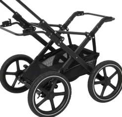 Outlet North - sort Barnevogne Med Langt Liggemål