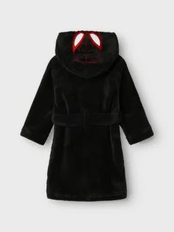 Clearance Nothello Spiderman badekåbe - Black 92 Børn Badekåber & Håndklæder|Licens