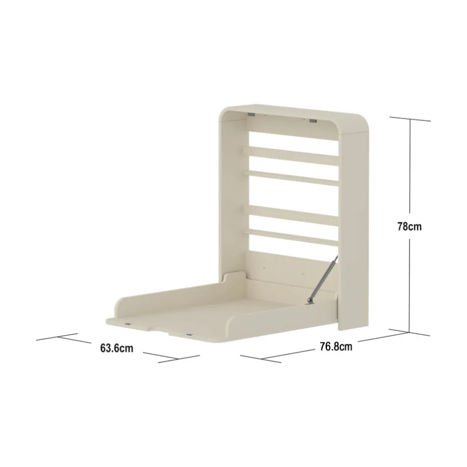 Discount Nova væghængt Puslebord, creme Børn Pusleborde|Pusleborde