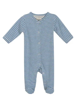 Online Nyfødt Dragt - AZURSTRIPE Heldragter M. Fod