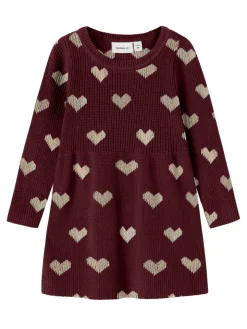 Outlet Oana Kjole - Burgundy Kjoler