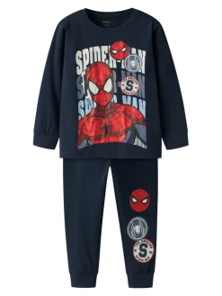 Clearance Octi Spiderman Nattøj Sæt - Navy Blazer Licens|Nattøj & Natkjoler