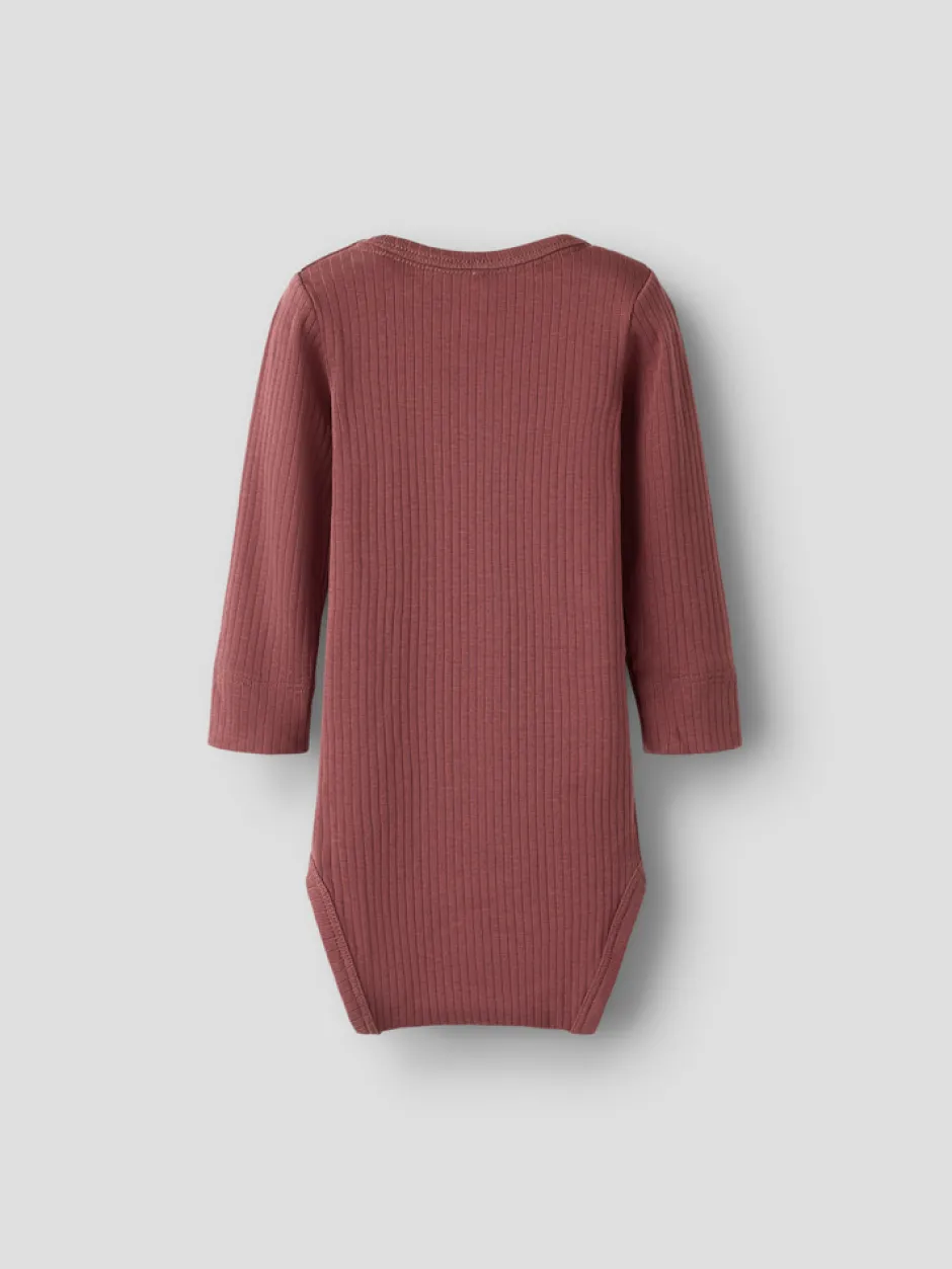 New Ofulla Langærmet Body - Rose Brown Bodystocking Langærmet