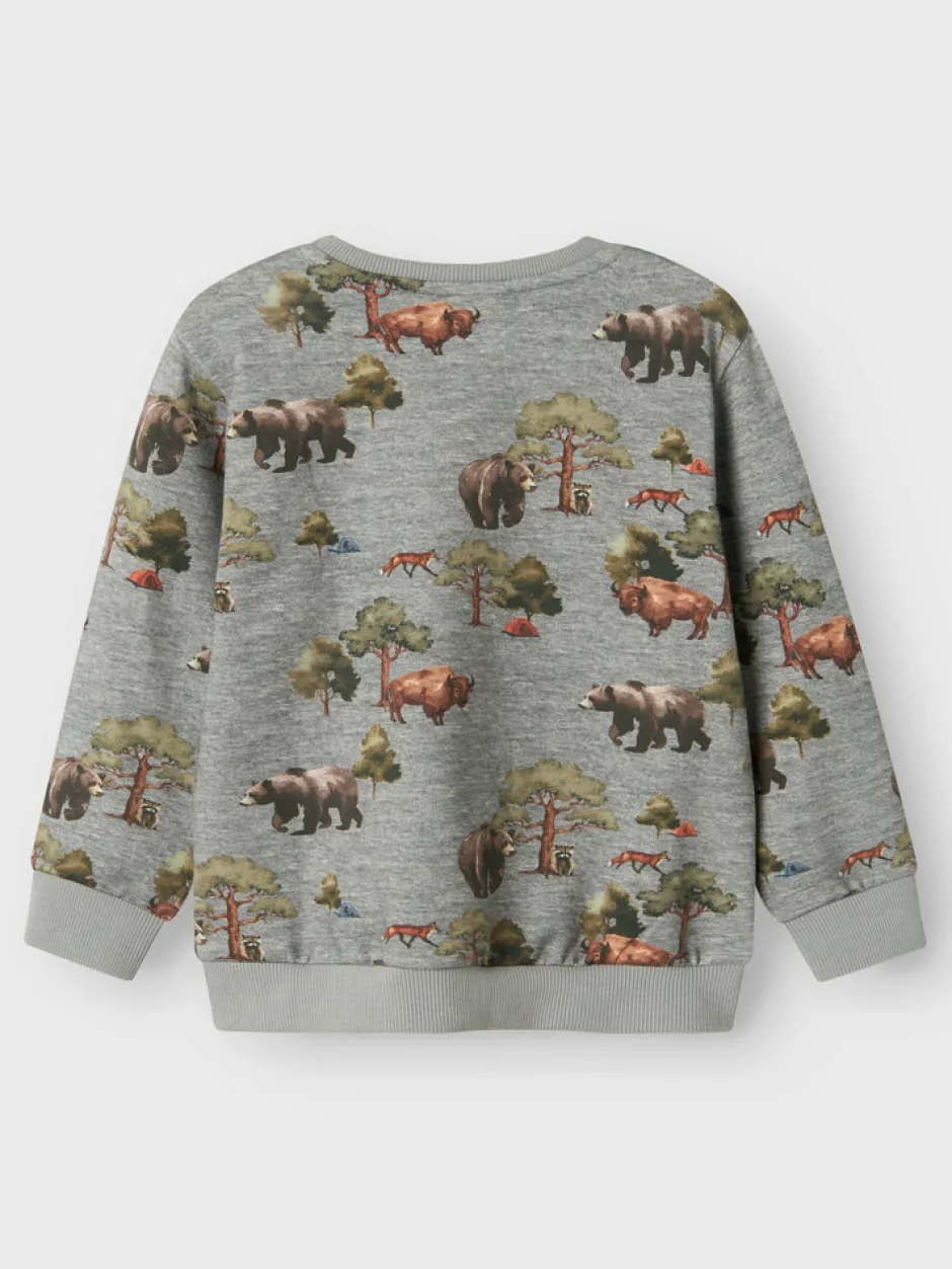 Discount Olin Sweatshirt - Grey Melange Cardigans, Veste & Trøjer