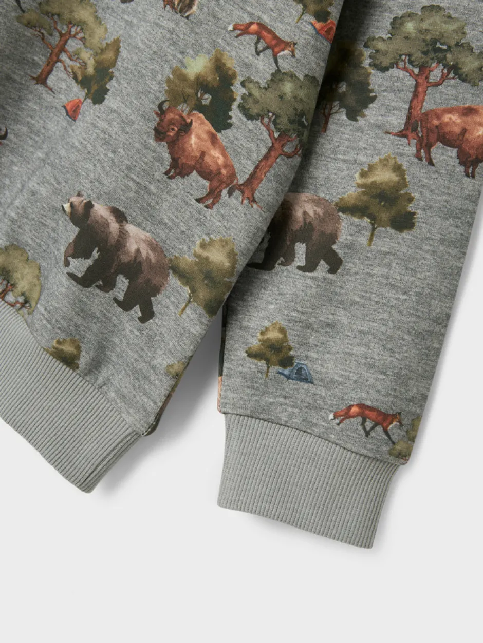 Discount Olin Sweatshirt - Grey Melange Cardigans, Veste & Trøjer