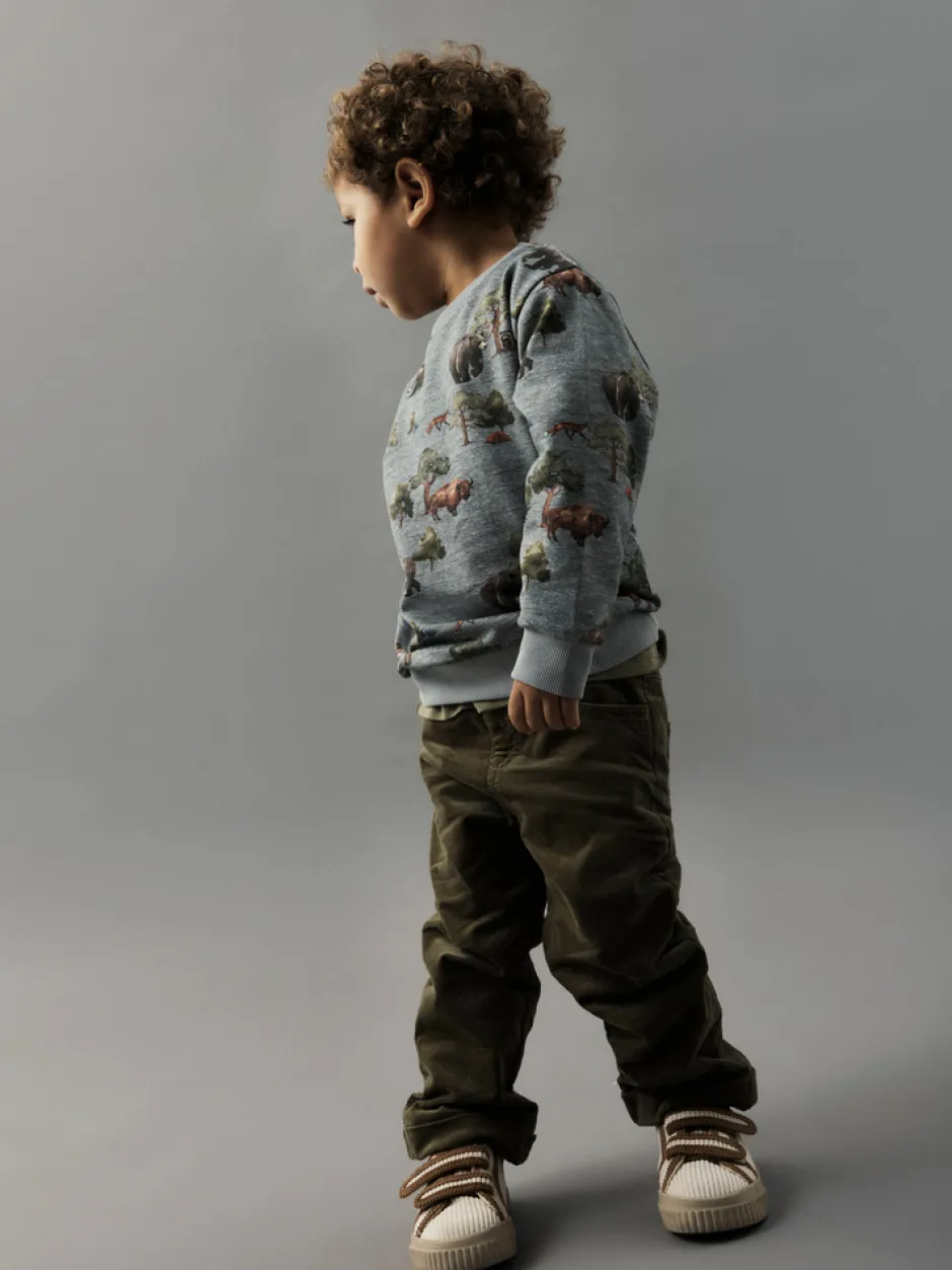 Discount Olin Sweatshirt - Grey Melange Cardigans, Veste & Trøjer