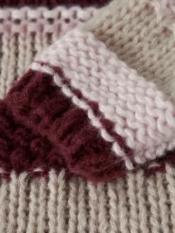 Online Oline Striktrøje - Burgundy Cardigans, Veste & Trøjer