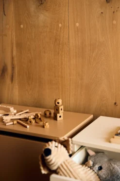 Online Opbevaringsbænk, Dots, 60x35x42 m. hjul, Latte Børn Bænke & Skamler