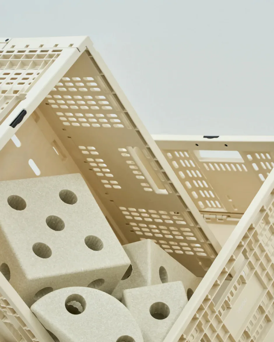 Discount Opbevaringskasse - Sand Grey Tumlemøbler