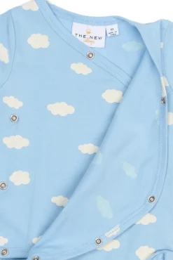 New Paco Wrap Body langærmet - POWDERBLUE Bodystocking Langærmet