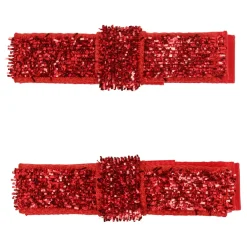 2-pak hårspænde - RØD Juletøj|Festtøj & Tilbehør