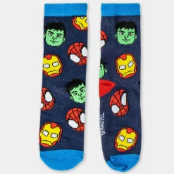 4-pak strømper i sparegris - Spidey - BLÅ/MIX Strømper|Multipack