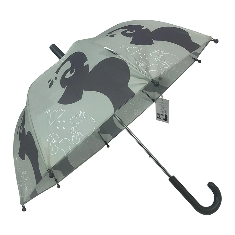 New Paraply med elefantprint sage green Regntøj