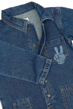 Hot Parker Denim Buksedragt - BLUE DENIM Smækbukser & Buksedragter