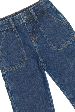 New Parker Worker Jeans - BLUE DENIM Bukser