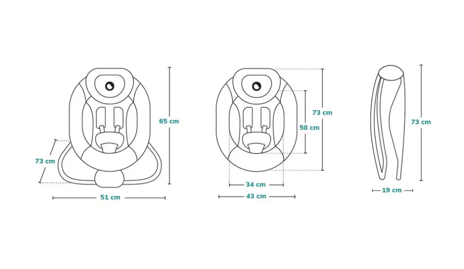New Pascal skråstol - grå Børn Skråstole