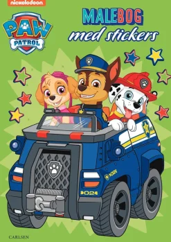 Paw Patrol malebog med stickers Aktivitets- & Malebøger