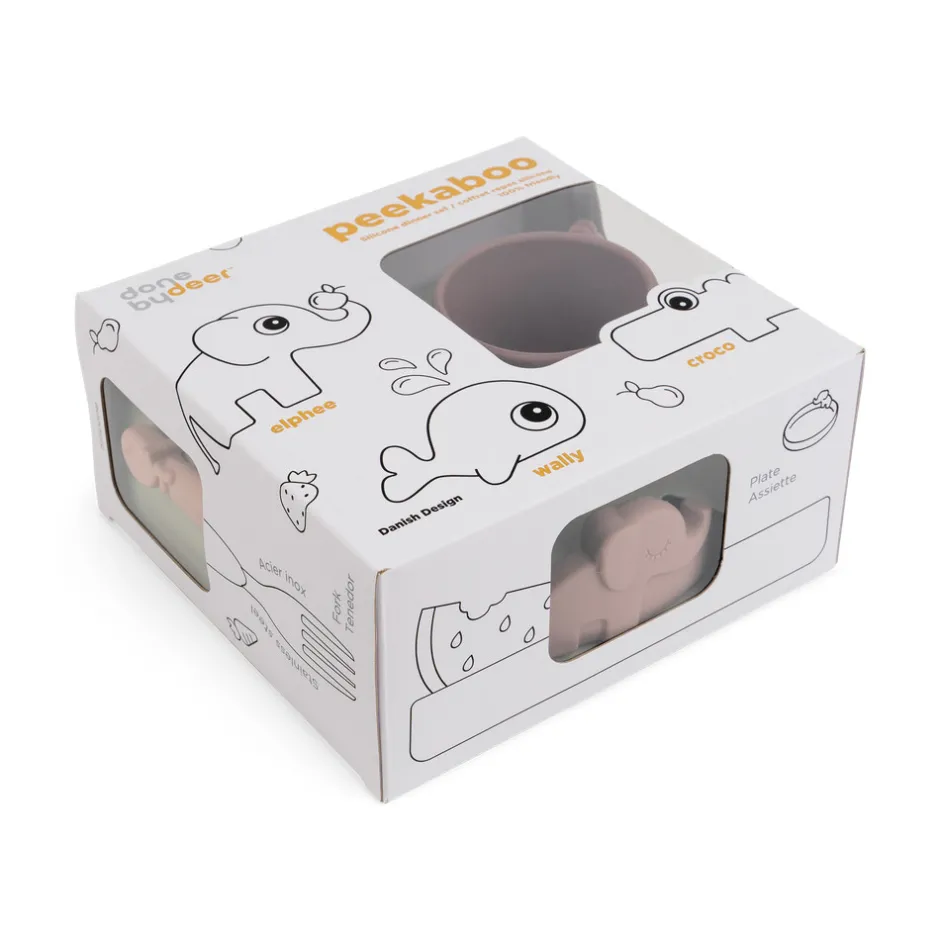 Clearance Peekaboo spisesæt - powder Service