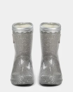 New Perla Gummistøvler - Silver Lange Gummistøvler