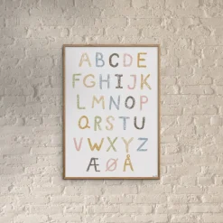 Sale Plakat - ABC Kridt A3 Børn Plakater