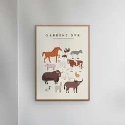 Discount Plakat - Gårdens dyr Børn Plakater
