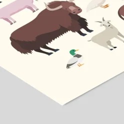 Discount Plakat - Gårdens dyr Børn Plakater