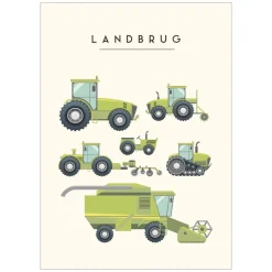 Hot Plakat - Landbrugsmaskiner A3 Børn Plakater