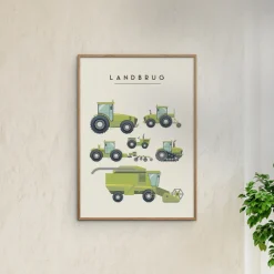 Hot Plakat - Landbrugsmaskiner A3 Børn Plakater