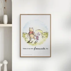 Plakat - Peter Plys - venskabssolnedgang Børn Plakater