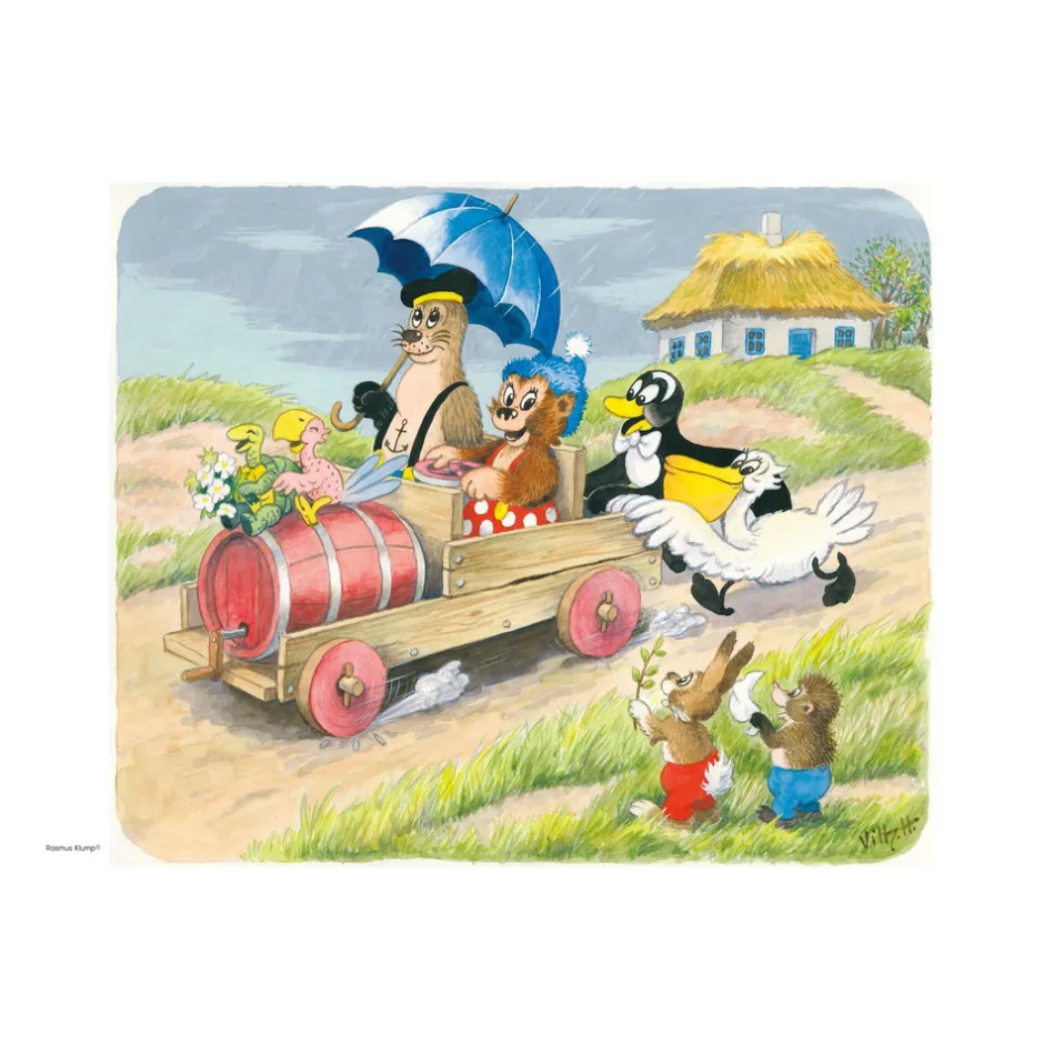 Plakat - Rasmus Klump Regnvejr 30x40 Børn Plakater