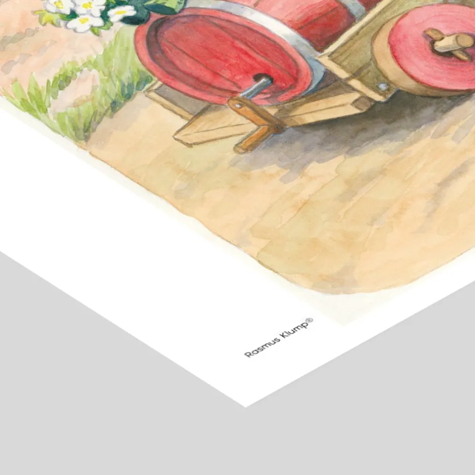 Plakat - Rasmus Klump Regnvejr 30x40 Børn Plakater