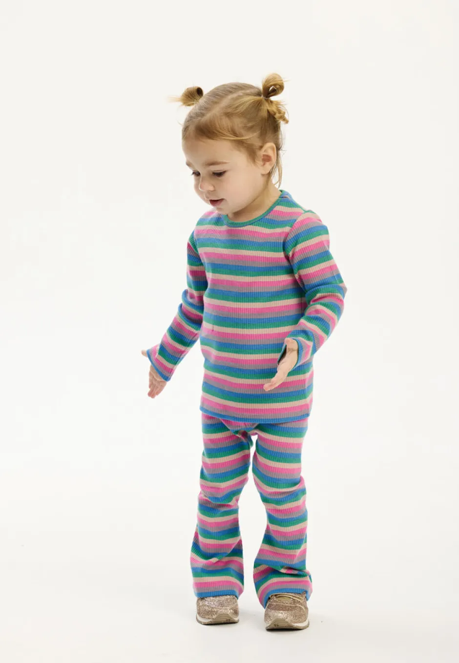 Hot Polly Flared Rib Bukser - MULTI Bukser