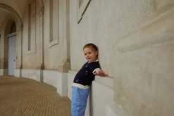 Outlet Polo m. både - CREAM/NAVY T-Shirts & Toppe