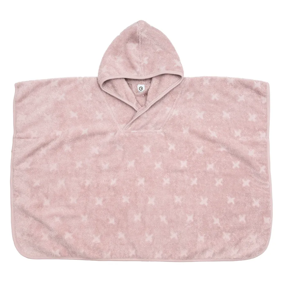 Poncho med hætte frotté - nightingaler 92-104 Børn Badeslag & Ponchoer