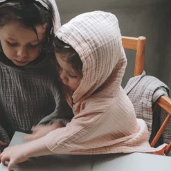 Poncho, Rose Smoke, 1-3 år, 80/98 Børn Badeslag & Ponchoer