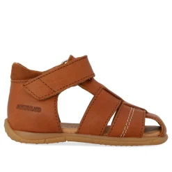 Discount Prewalker sandal med velcro - Cognac/Cognac Begyndersandaler|Begyndersandaler