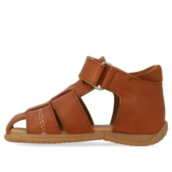 Discount Prewalker sandal med velcro - Cognac/Cognac Begyndersandaler|Begyndersandaler